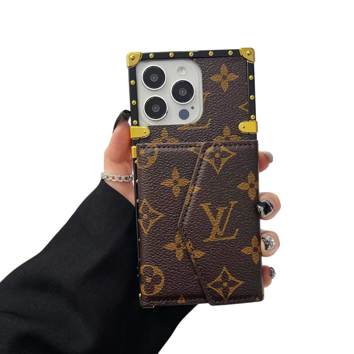 Luxury Leather Phone Case with Card Holder for iPhone 13-17