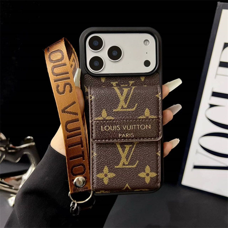 Luxury Phone Case with Card Slot for iPhone 12-17