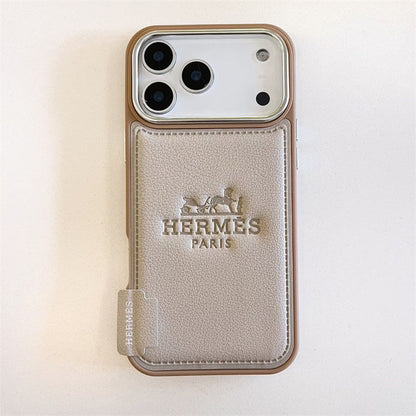 Premium Tooled Leather Phone Case for iPhone 12-17