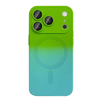 Dopamine Gradient MagSafe Phone Case - Green Blue