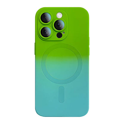 Dopamine Gradient MagSafe Phone Case - Green Blue