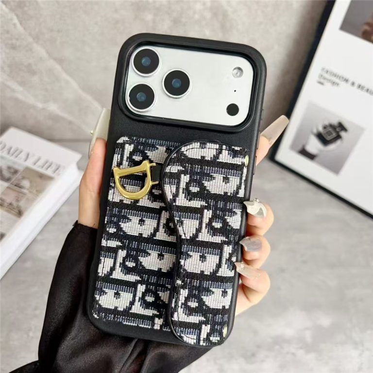 Leather Phone Case with Card Holder For iPhone 13-17