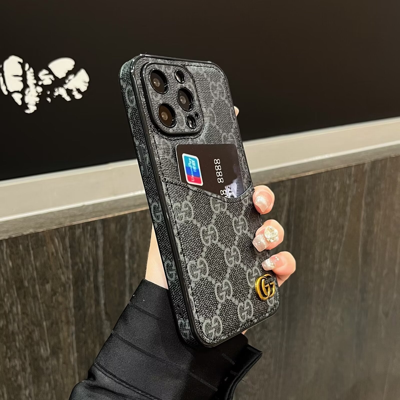 Classic Phone case made of fabric and leather for iPhone 13-17