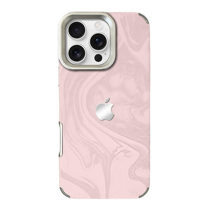 Electroplated Velvet Phone Case - Pink