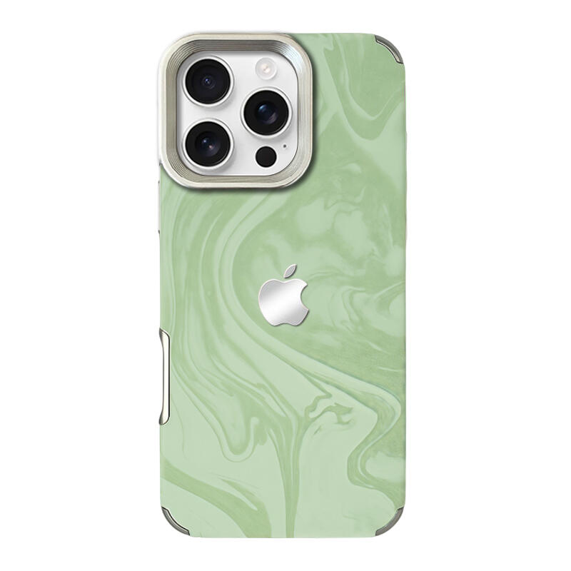 Electroplated Velvet Phone Case - Green