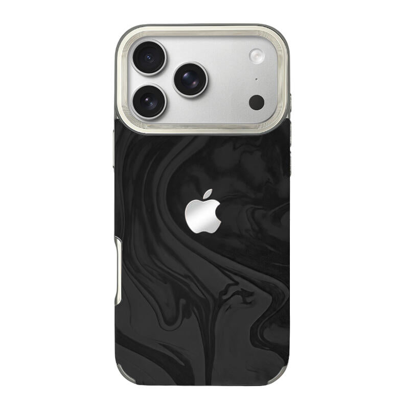 Electroplated Velvet Phone Case - Black