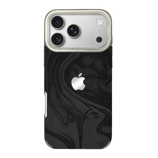Electroplated Velvet Phone Case - Black