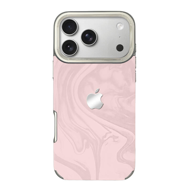 Electroplated Velvet Phone Case - Pink