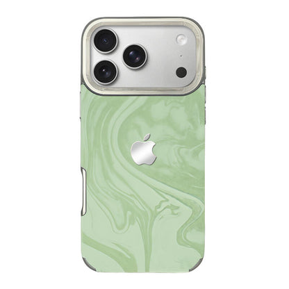 Electroplated Velvet Phone Case - Green