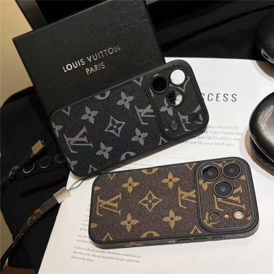 Elegance Phone Monogram Case with Strap For iPhone 13-17