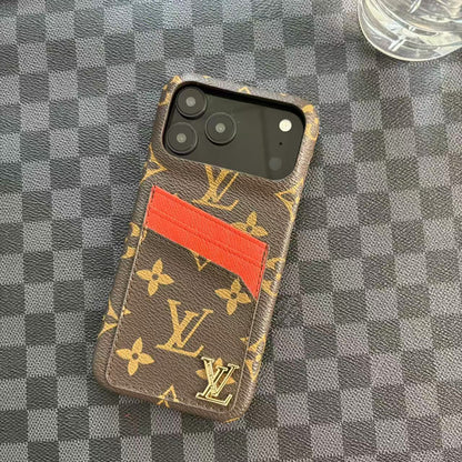 Leather Card Slot Case For iPhone 12-17