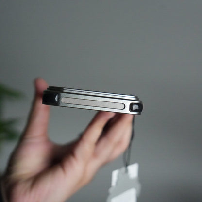 iPhone 17 Pro Leather Frameless Metal Kickstand Case