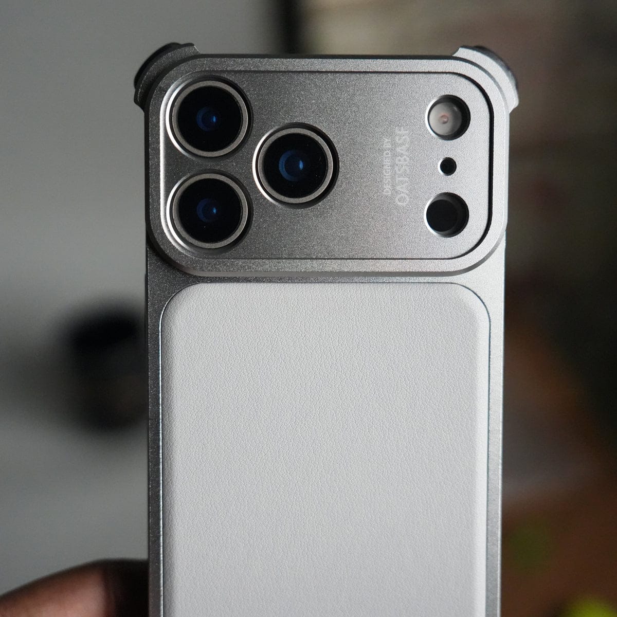 iPhone 17 Pro Premium Aluminum Metal Frame Case | Shockproof Corners | Luxury Leather Shells MagSafe Cover