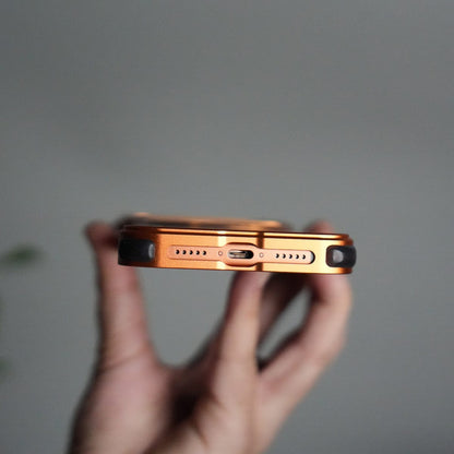 iPhone 17 Series Luxury Wooden Back + Metal Bumper Magsafe Case (Premium Edition)