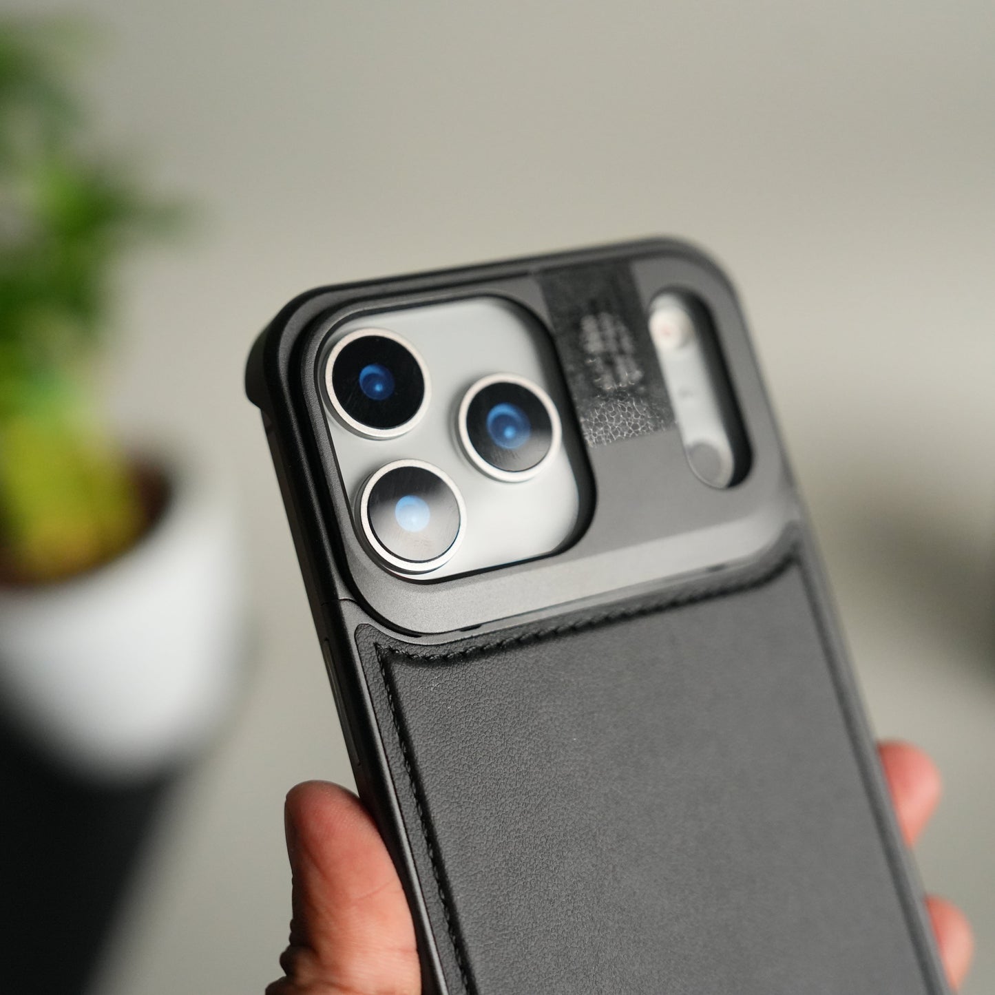 iPhone 17 Series Premium Metallic AeroFLex Leather MagSafe Case