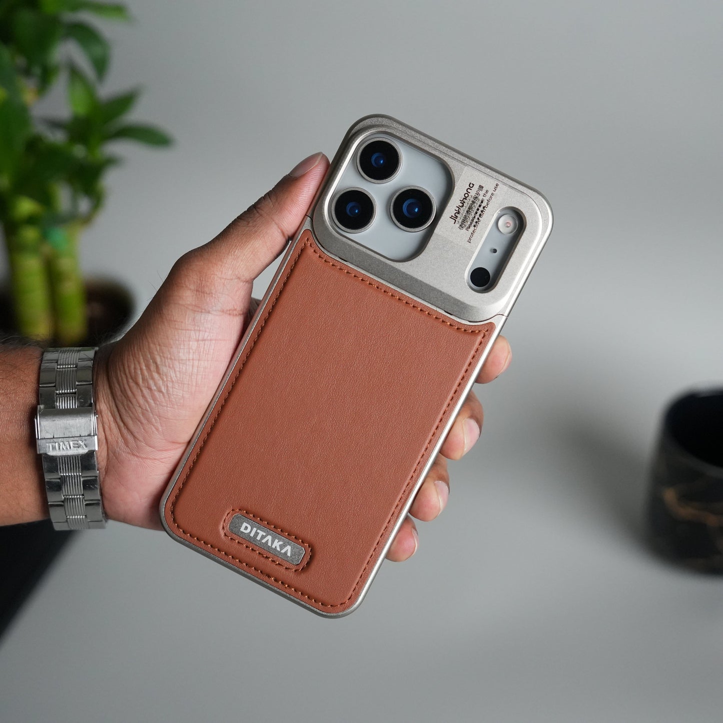iPhone 17 Series Premium Metallic AeroFLex Leather MagSafe Case