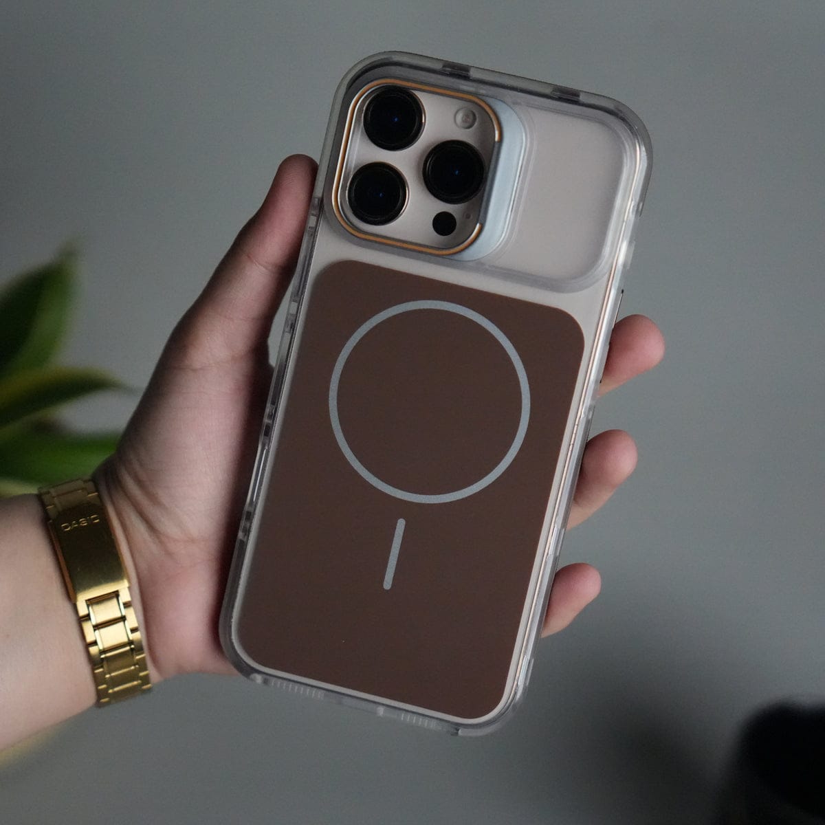 iPhone 16 Pro Max MagSafe Case with Metal Camera Stand | Slim & Shockproof Protection