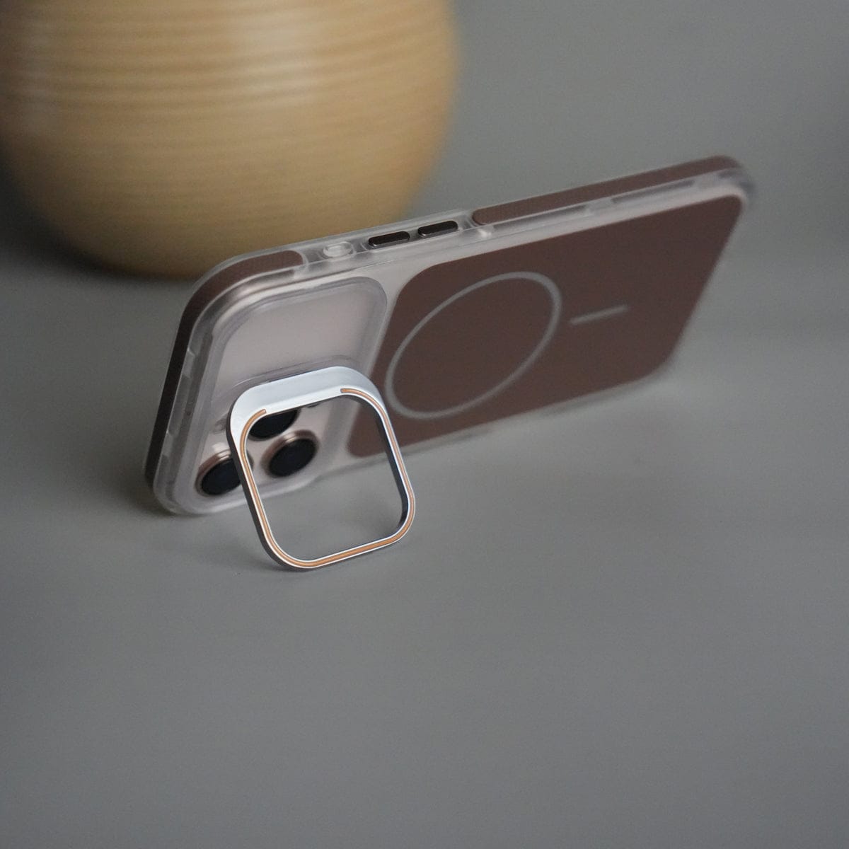 iPhone 15 Pro Max MagSafe Case with Metal Camera Stand | Slim & Shockproof Protection