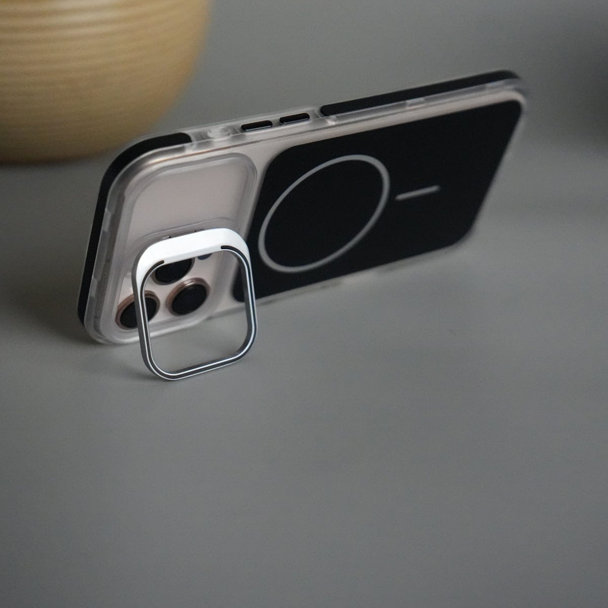 iPhone 15 Pro Max MagSafe Case with Metal Camera Stand | Slim & Shockproof Protection