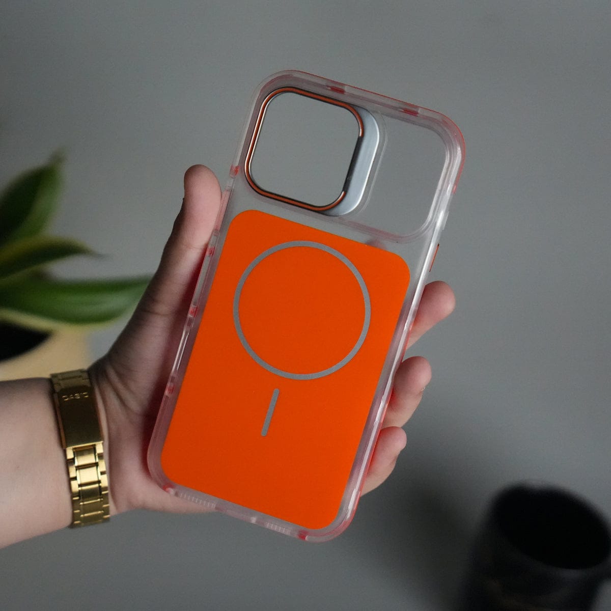 iPhone 16 Pro Max MagSafe Case with Metal Camera Stand | Slim & Shockproof Protection
