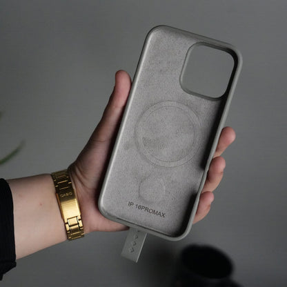 iPhone 16 Pro Max Silicone Case | Magnetic Ring | Silicone Rotating Grip Strap Cover