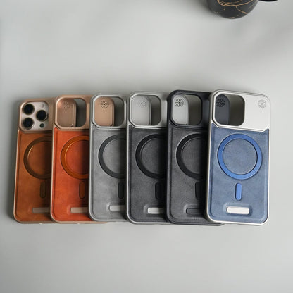 iPhone 15 Series Cover Frameless PU Leather Case