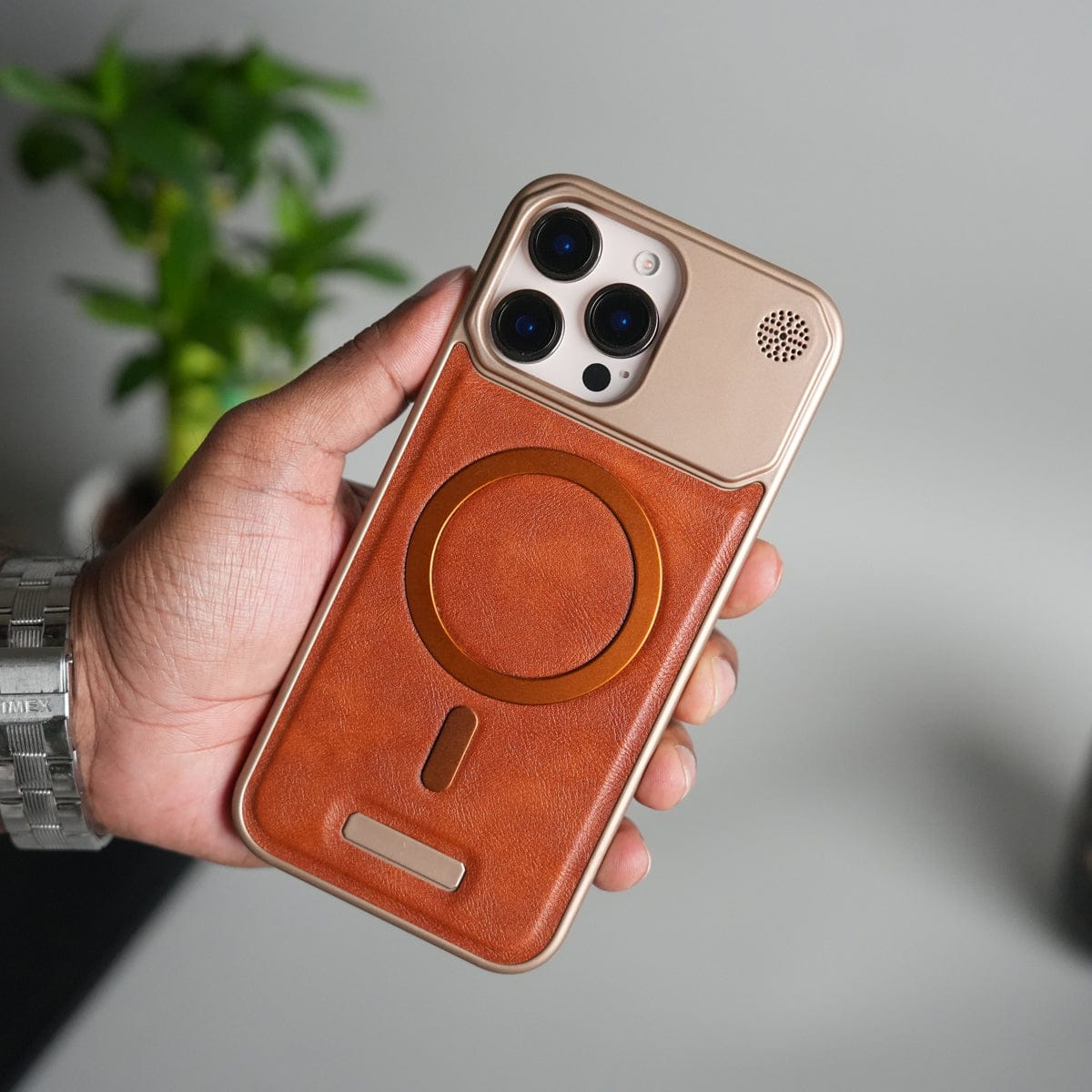 iPhone 15 Series Cover Frameless PU Leather Case