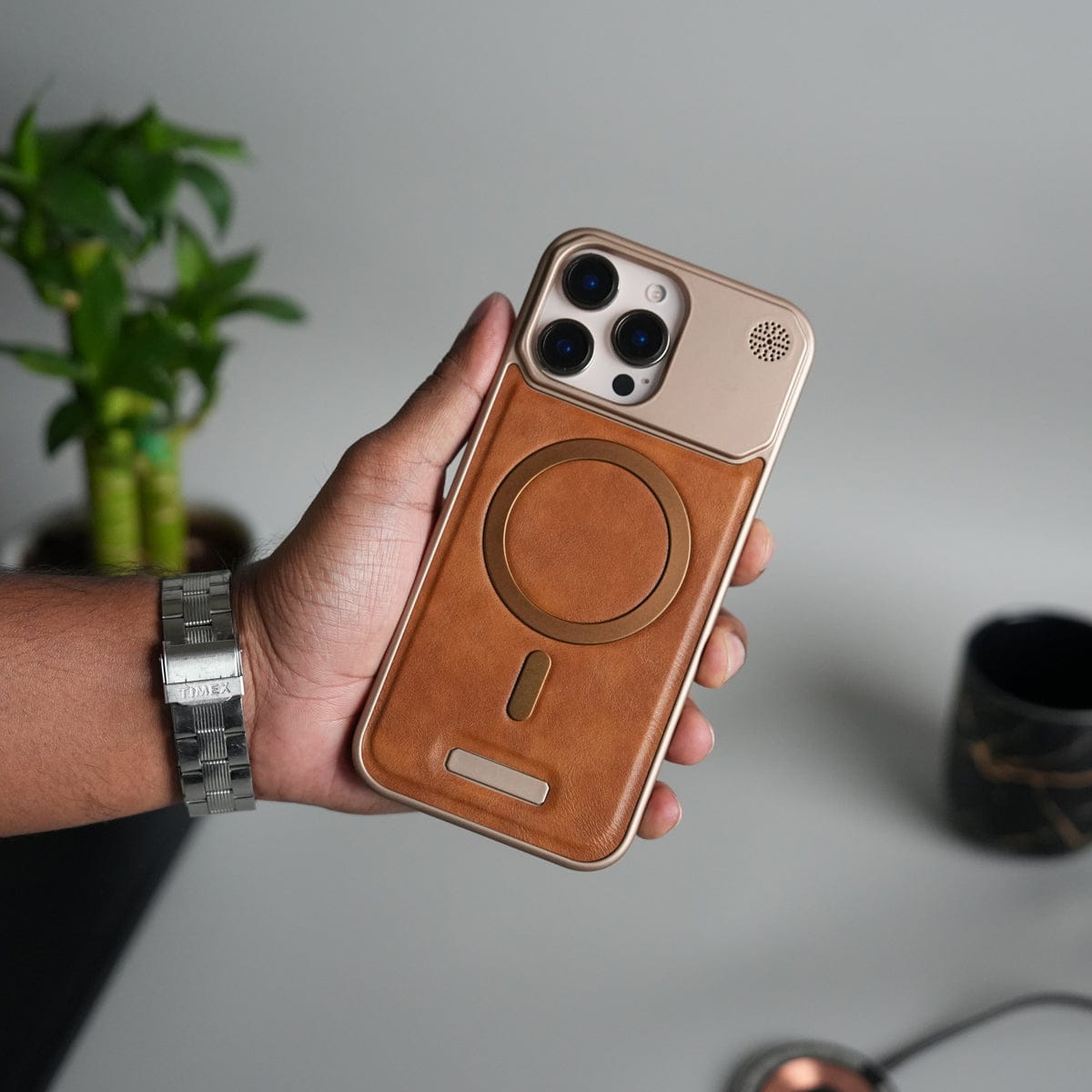 iPhone 15 Series Cover Frameless PU Leather Case