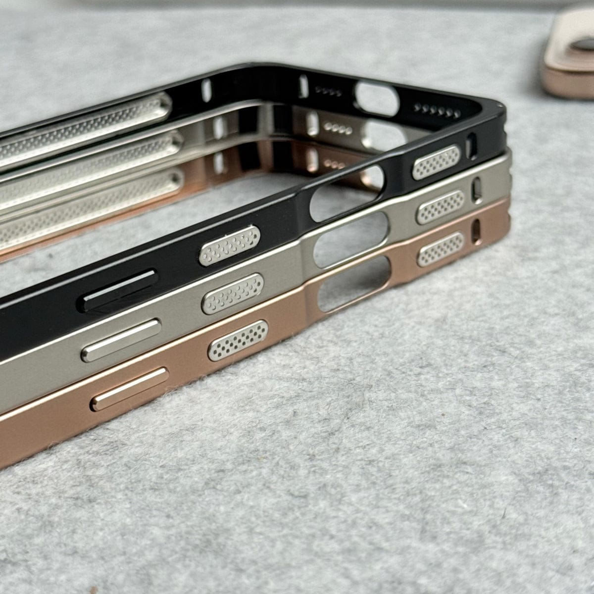 iPhone 16 Series Light Weight Aluminium Metal Bumper Frame