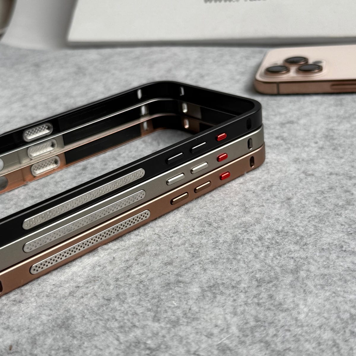 iPhone 16 Series Light Weight Aluminium Metal Bumper Frame