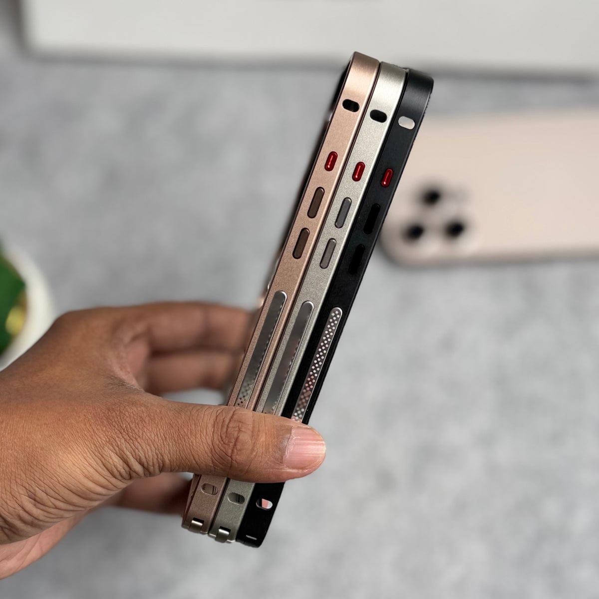 iPhone 16 Series Light Weight Aluminium Metal Bumper Frame