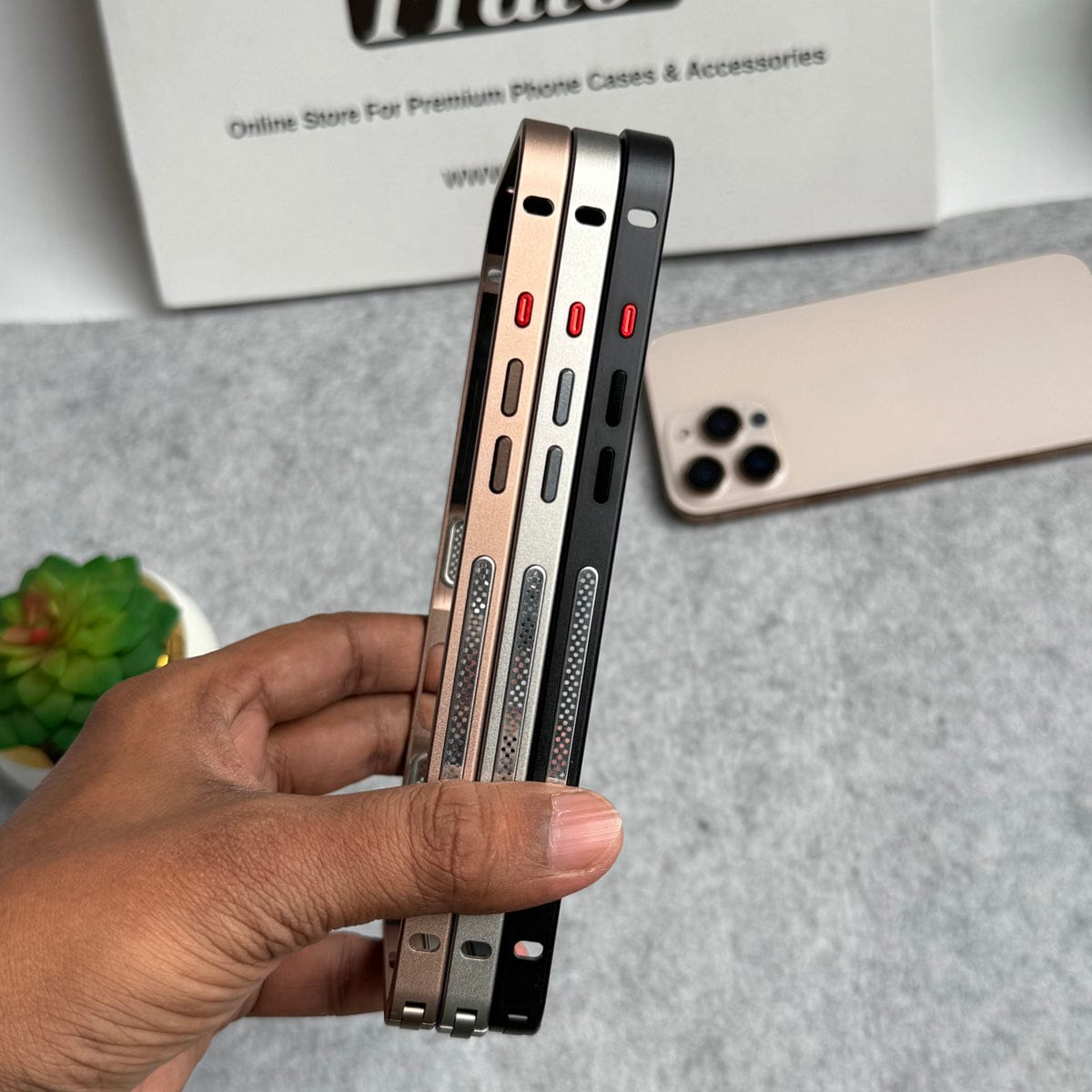 iPhone 16 Series Light Weight Aluminium Metal Bumper Frame