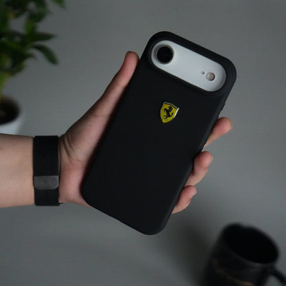 iPhone 17 Air Sports Car Logo Liquid Silicone Case Cover