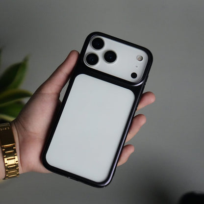 iPhone 17 Pro Clear Shell Case | Slim Back Cover with Electroplated Edges