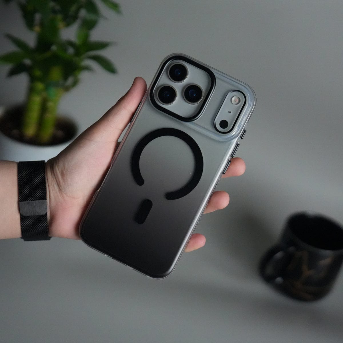 iPhone 17 Pro Dual Color Shade Smoke Matte MagSafe Case Cover