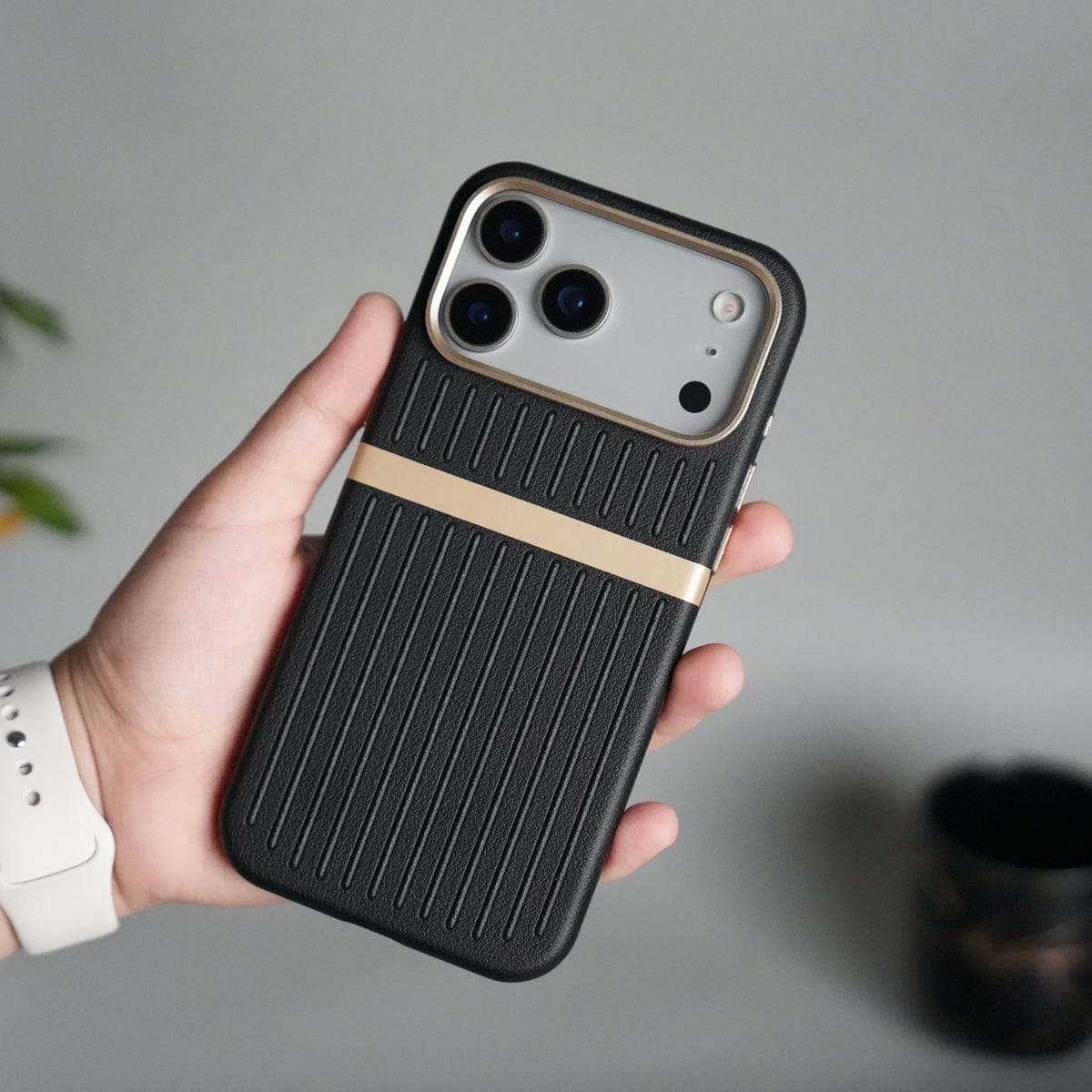 iPhone 17 Pro Max MagSafe Case | Premium Suitcase Textured Grip Cover with Metal Camera Bumper
