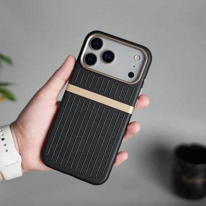 iPhone 17 Pro Max MagSafe Case | Premium Suitcase Textured Grip Cover with Metal Camera Bumper