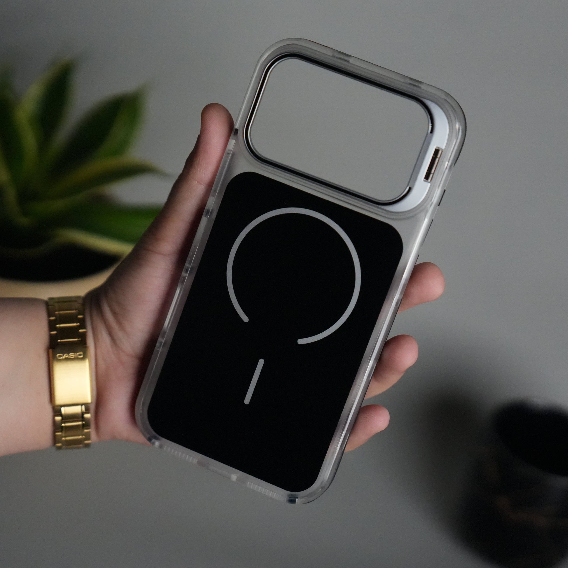 iPhone 17 Pro Max MagSafe Case with Metal Camera Stand | Slim & Shockproof Protection