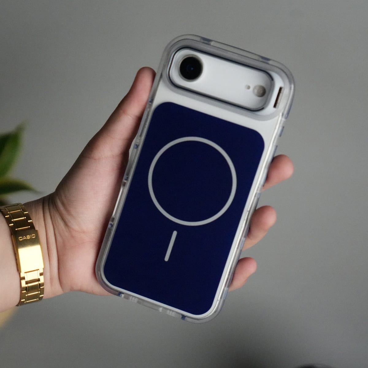 iPhone 17 Air MagSafe Case with Metal Camera Stand | Slim & Shockproof Protection