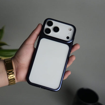iPhone 17 Pro Clear Shell Case | Slim Back Cover with Electroplated Edges