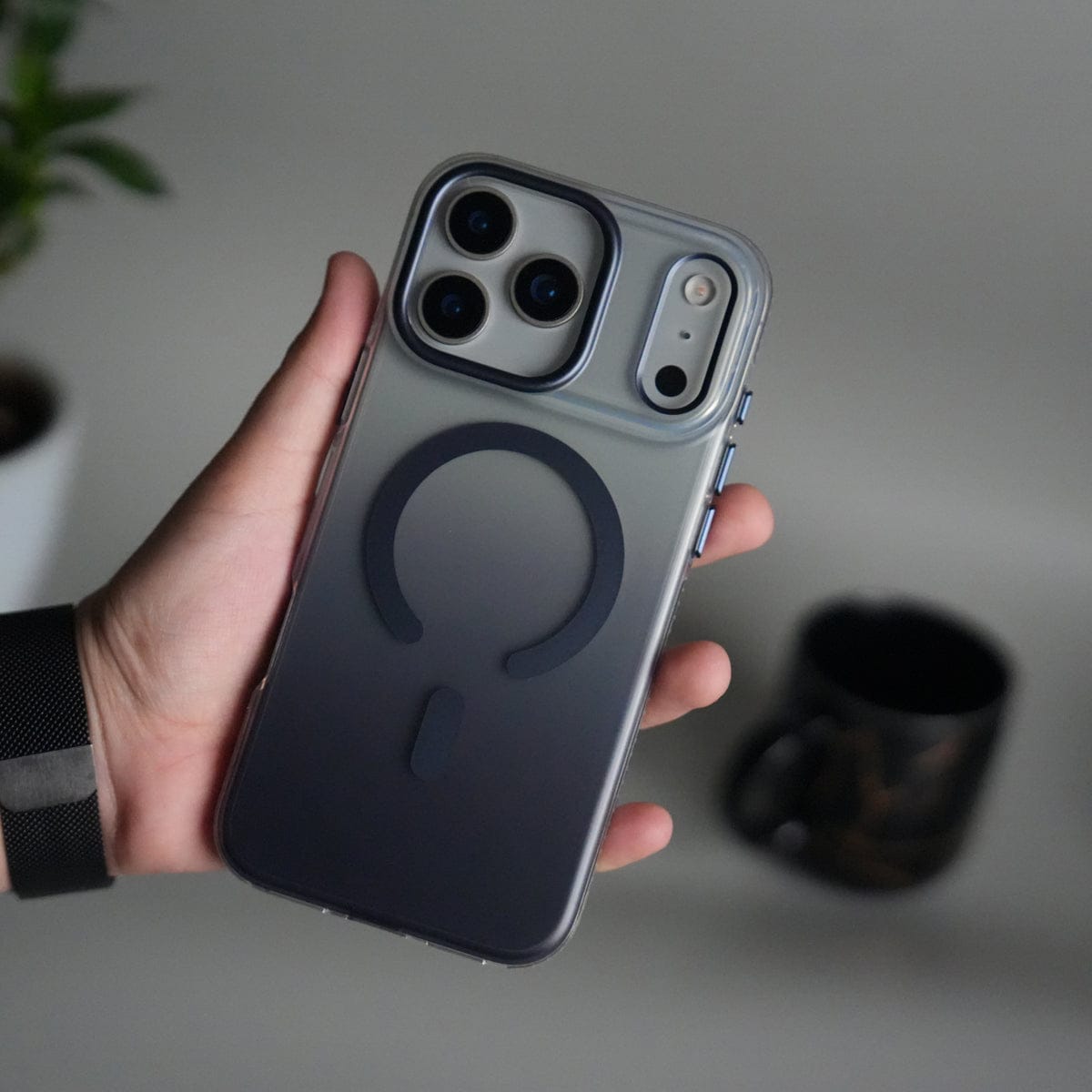 iPhone 17 Pro Dual Color Shade Smoke Matte MagSafe Case Cover
