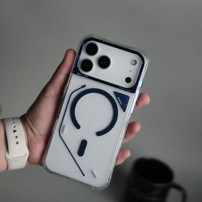 iPhone 17 Pro TechLine Transparent MagSafe Case with Metal Camera Bump Back Cover
