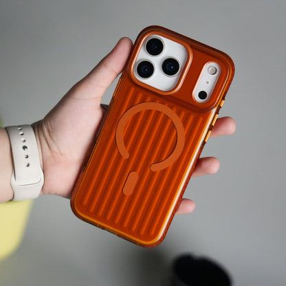 iPhone 17 Pro MagSafe Suitcase Design Case | Shiny Texture Back Cover