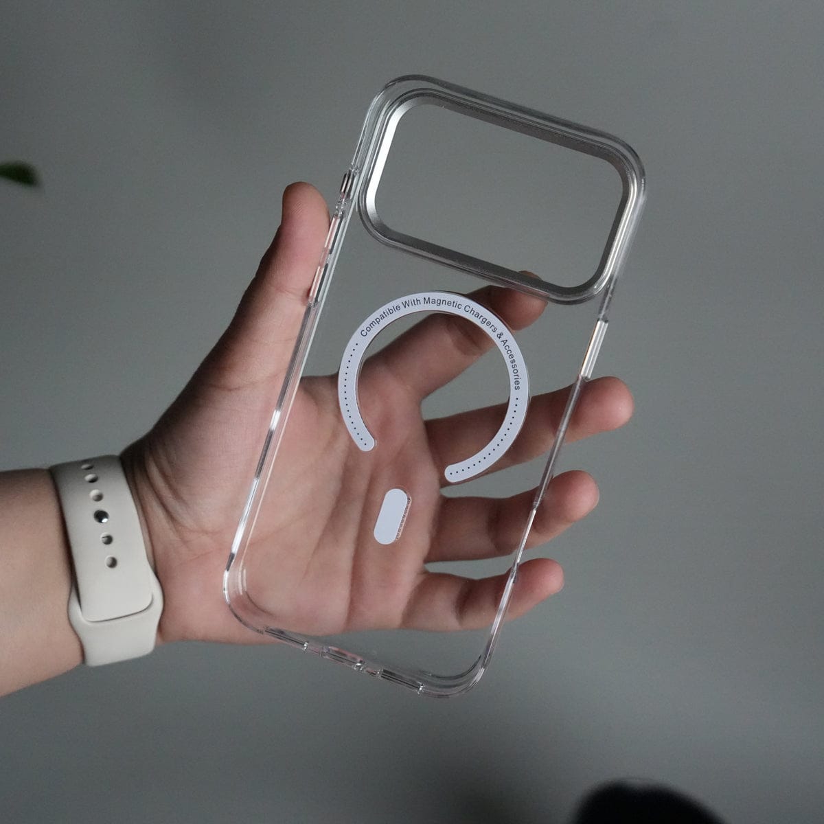 iPhone 17 Pro Luxury Diamond MagSafe Case | Crystal Clear Back Cover with Rhinestone Metal Camera Guard