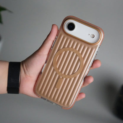 iPhone 17 Air MagSafe Suitcase Design Cover | Shockproof Ribbed Back Cover