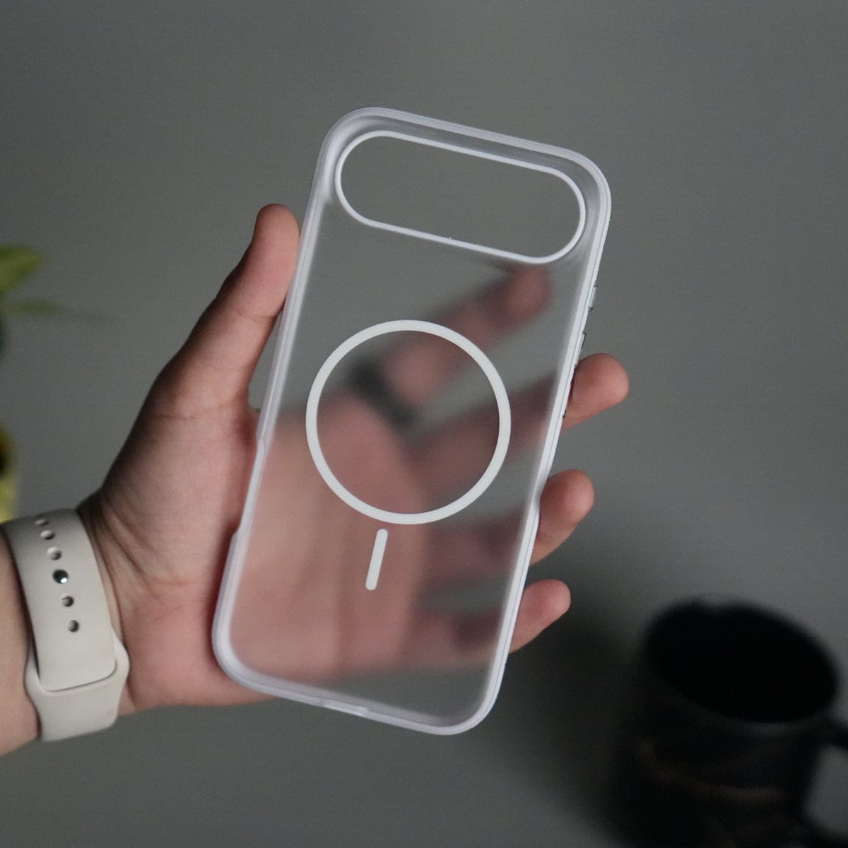 iPhone 17 Air Soft Touch MagSafe Case | Matte Finish with Color Camera Frame