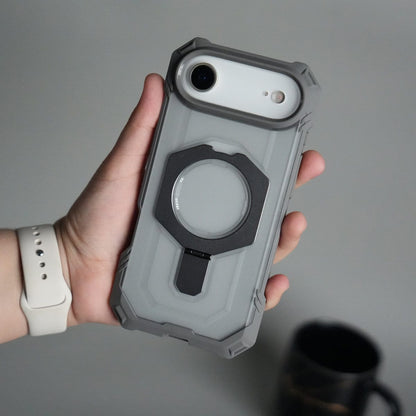 iPhone 17 Air – Rugged Armor MagSafe Case with Metal Kickstand