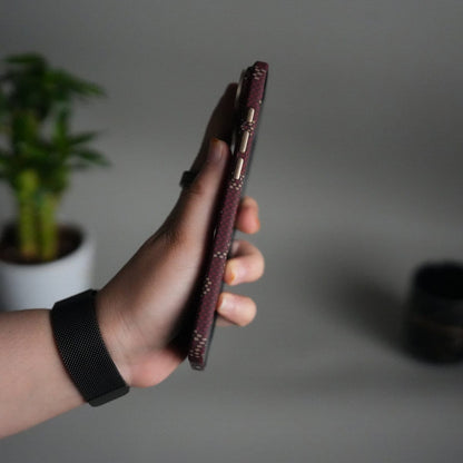iPhone 17 Air Aramid Fiber Case | Slim MagSafe Cover | Maroon