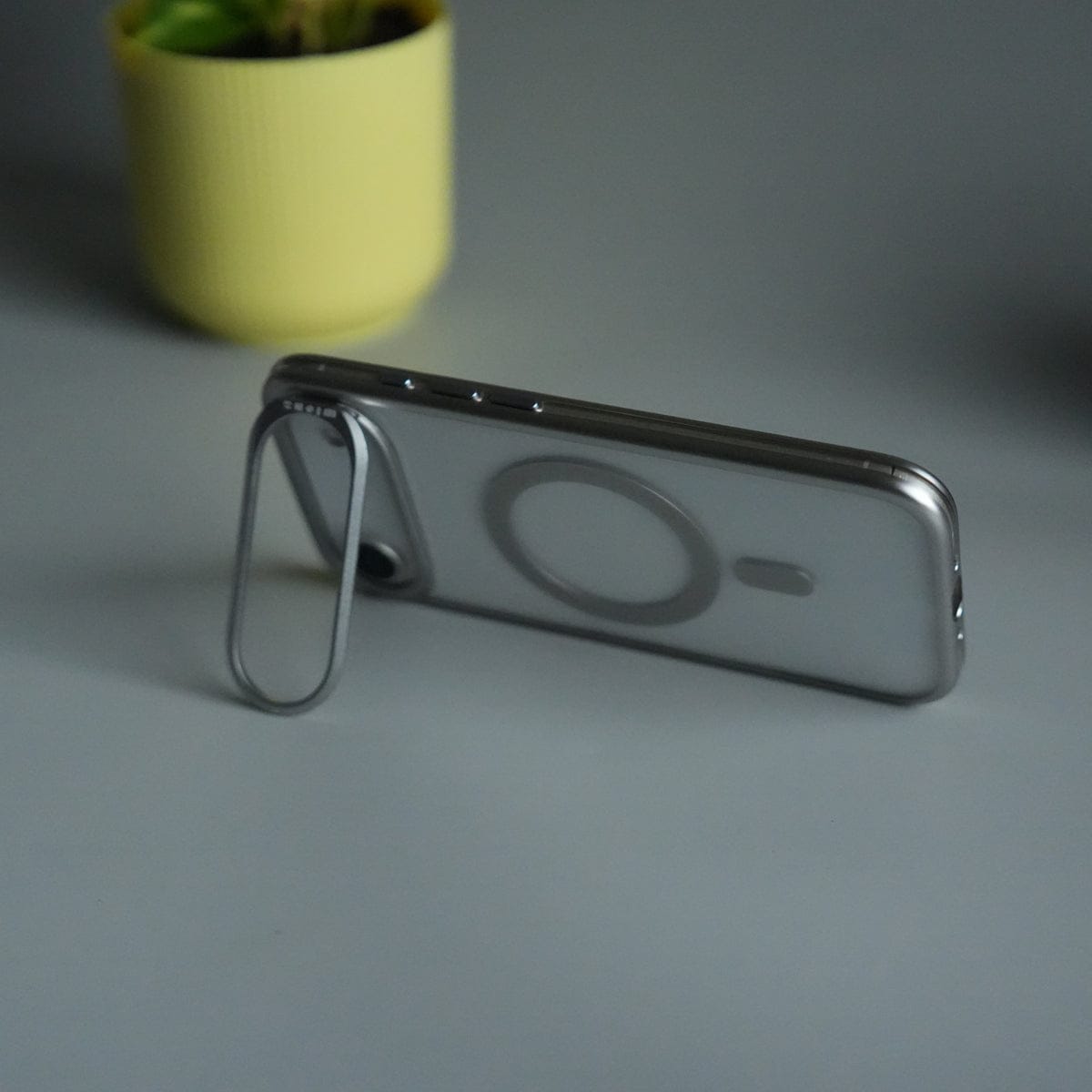 iPhone 17 Air CrystalView MagSafe Case with Metal Camera Frame Kickstand Cover