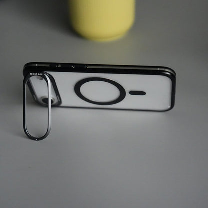 iPhone 17 Air CrystalView MagSafe Case with Metal Camera Frame Kickstand Cover